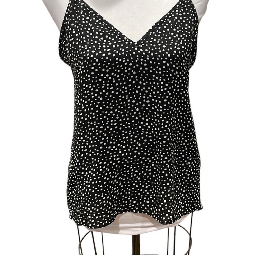 Black and White Polka Dot Women's Top